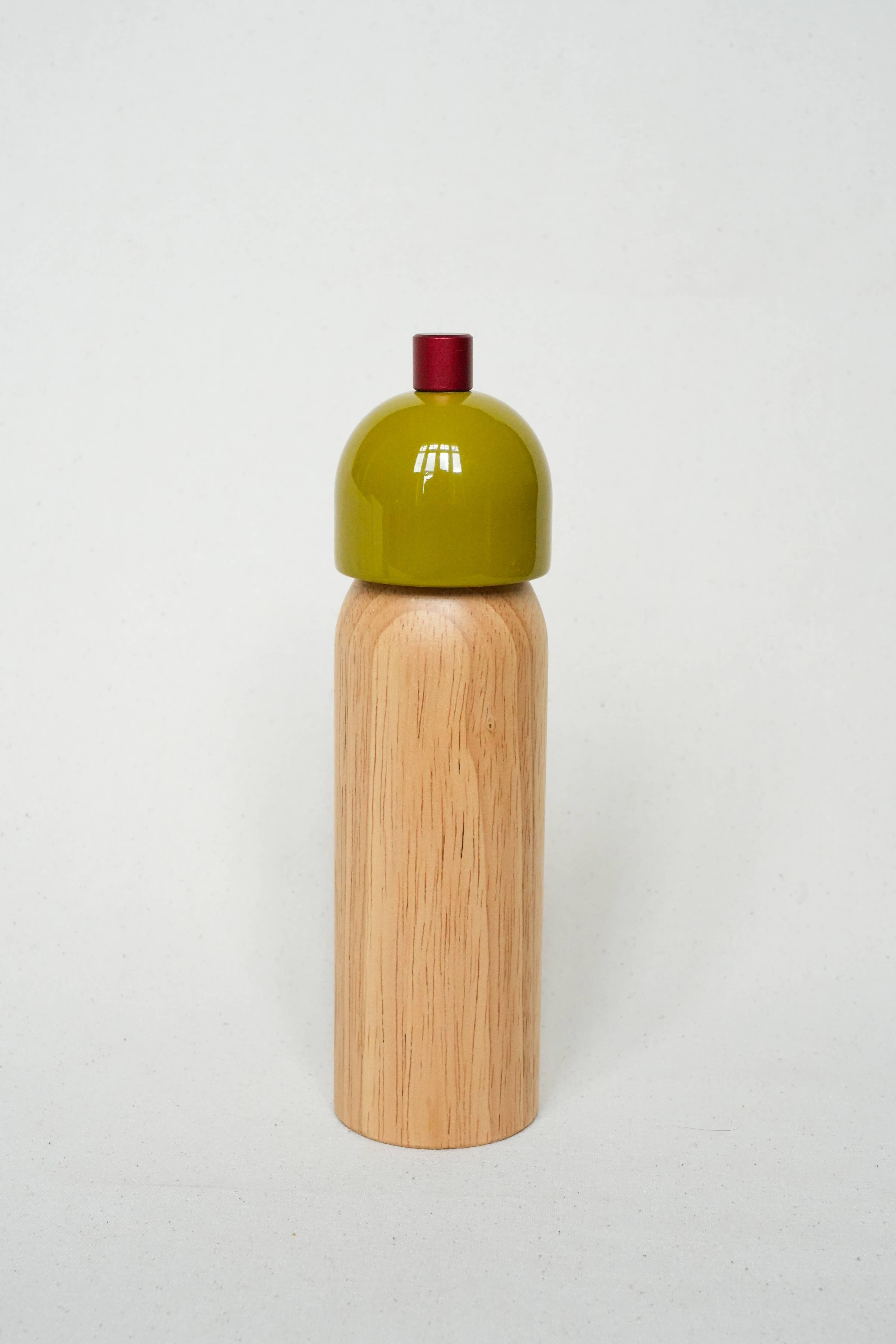 New! Salt & Pepper Grinder - Olive & Red: Large