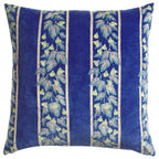 Agata Velvet Cushion - Feather Filled Ultramarine