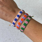 Beaded Bracelet - Checks