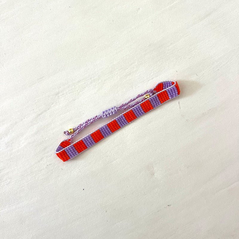 Beaded Bracelet - Checks