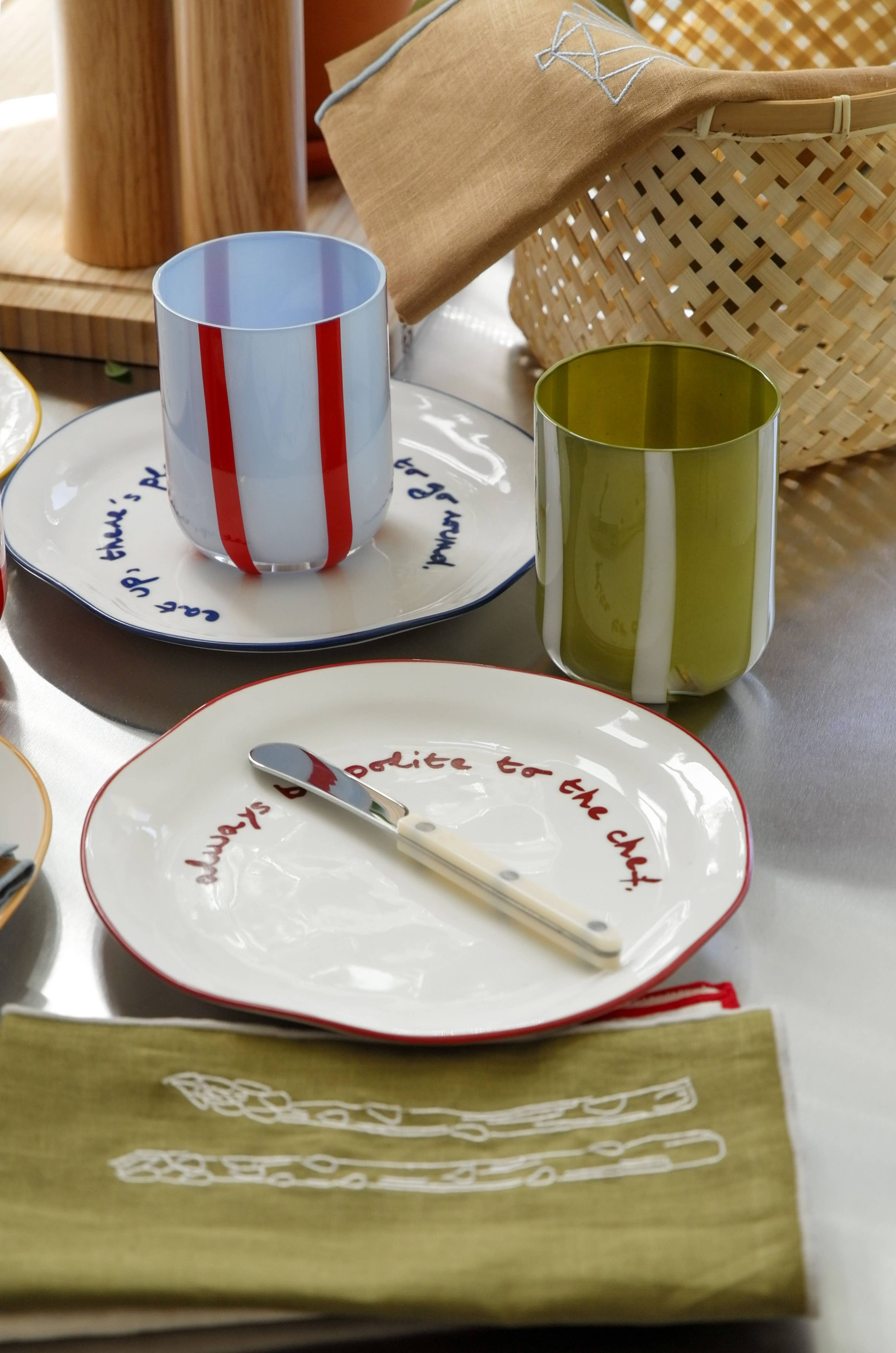 Statement Plate - 'good food and good company.'