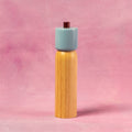 New! Salt & Pepper Grinder - Light Blue & Burgundy: Large