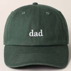 Father's Day Baseball Cap With Dad Text Embroidery : NAVY / ONE SIZE