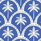 Medium Insulated Tote – Blue Palm