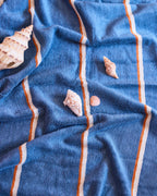 Blue Lagoon Stripe Bamboo Terry Towels