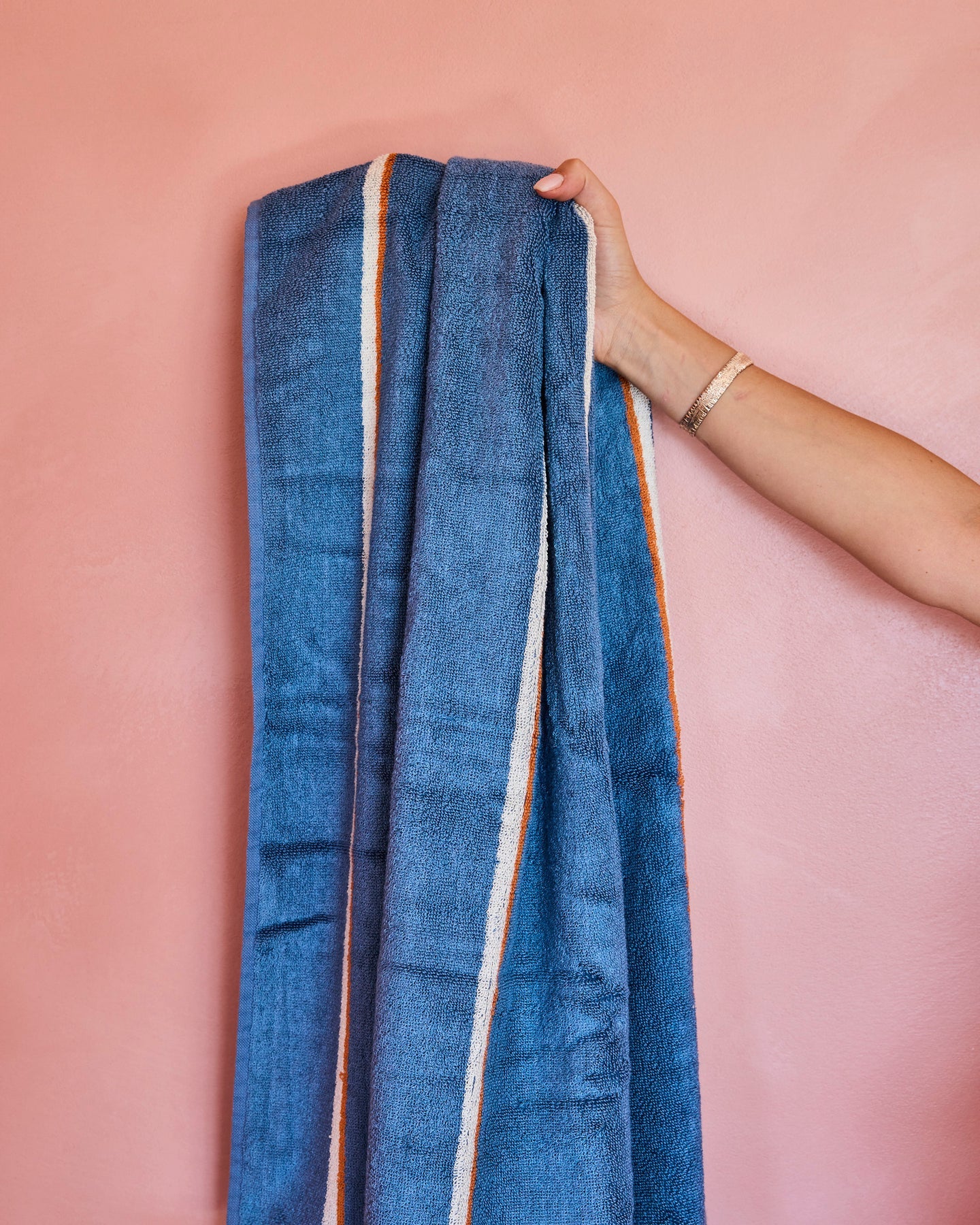 Blue Lagoon Stripe Bamboo Terry Towels