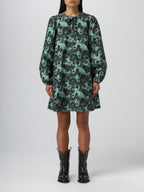 Printed A-Shaped Mini Dress GANNI