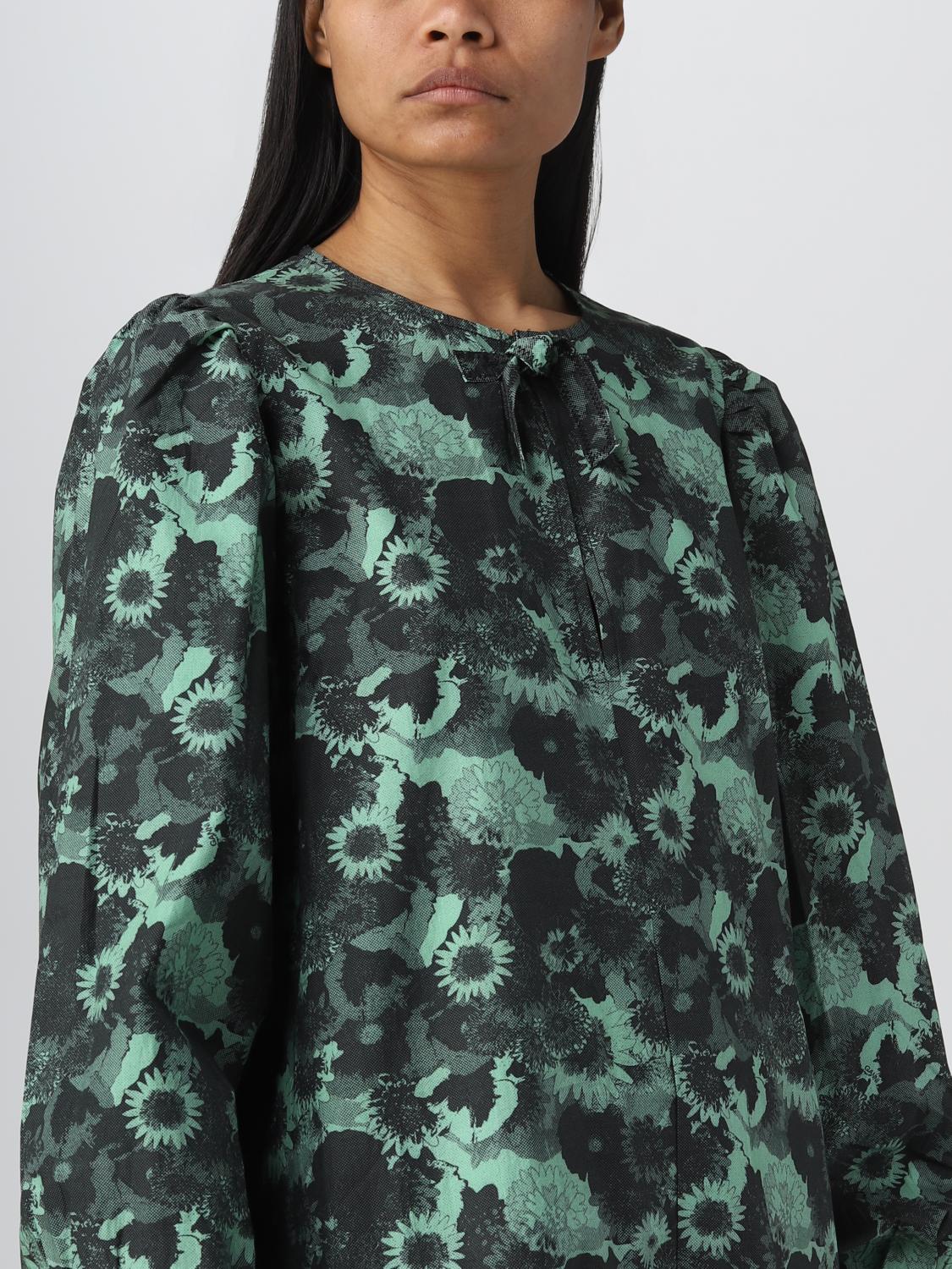 Printed A-Shaped Mini Dress GANNI
