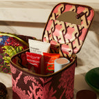 Delphine Small Vanity Case - Garnet