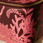Delphine Small Vanity Case - Garnet