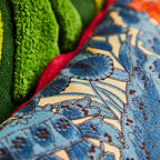 Lucia Embroidered Cushion Cerulean