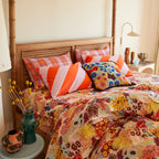 Cora Tufted Cushion - Garnet (Feather)