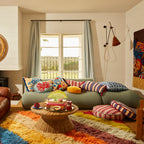 Cora Tufted Cushion - Garnet (Feather)