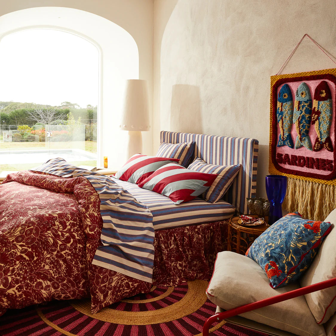 Selene Cotton Sheets - Azure