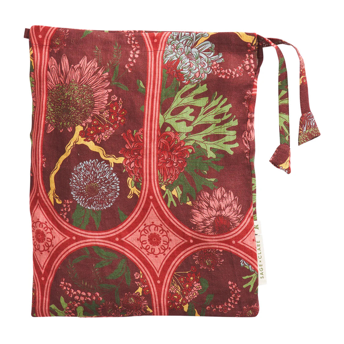 Naia Linen Sheets - Garnet