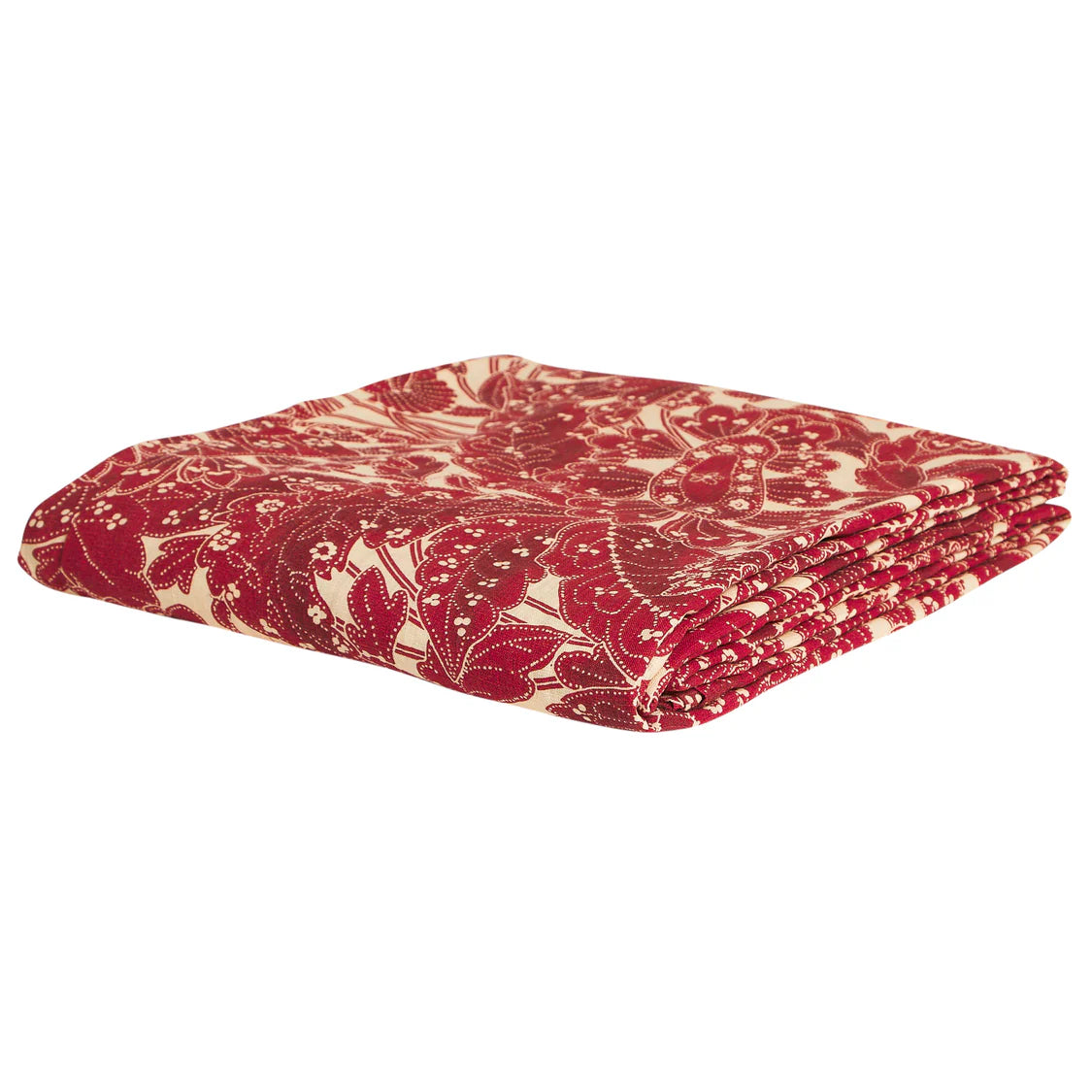 Lucia Linen Sheets - Crimson