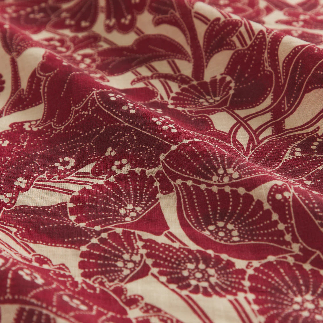 Lucia Linen Sheets - Crimson