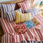 Selene Cotton Sheets - Crimson