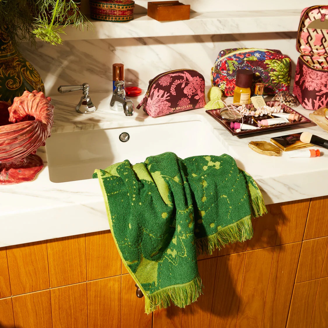 Lucia Hand Towel - Kelp