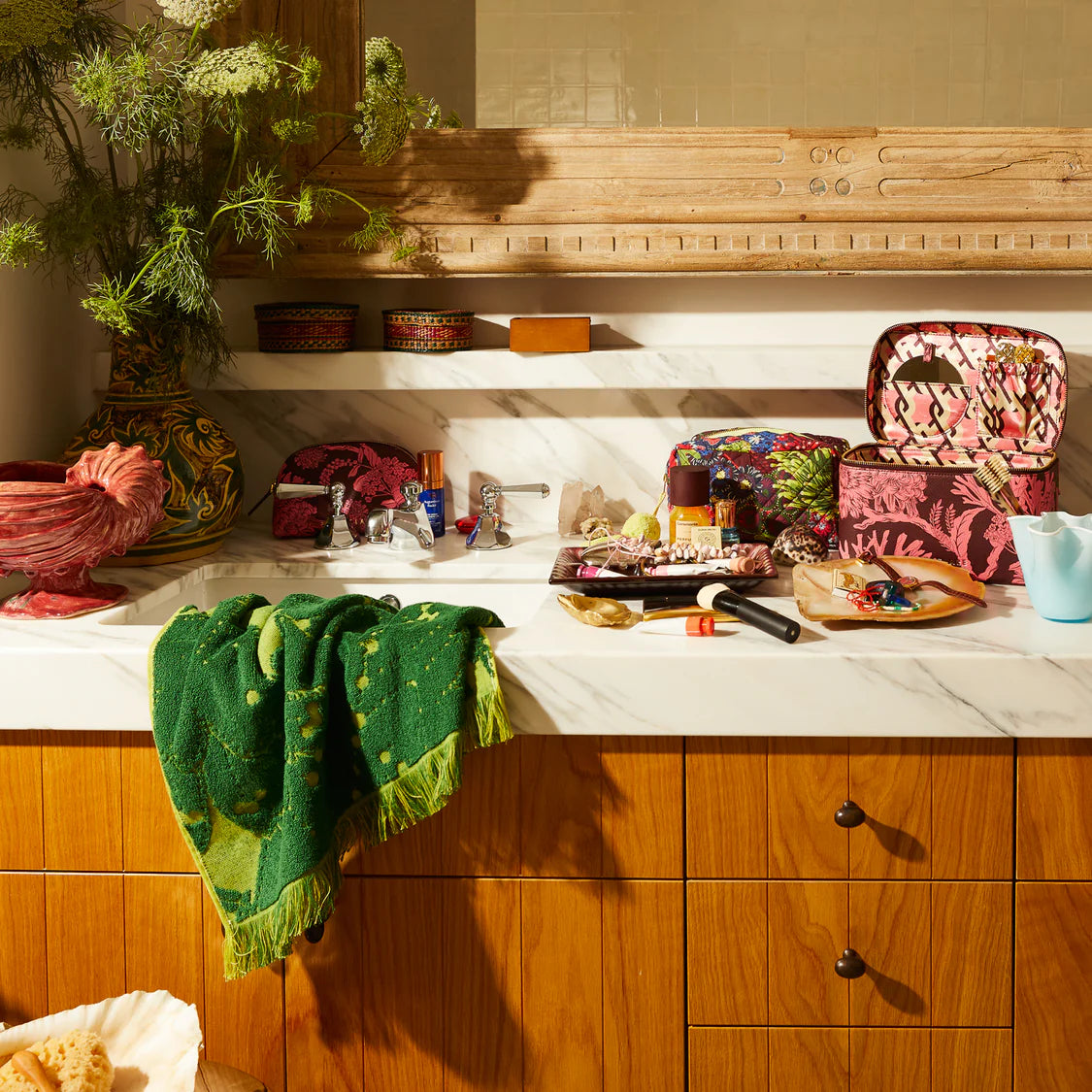 Lucia Hand Towel - Kelp