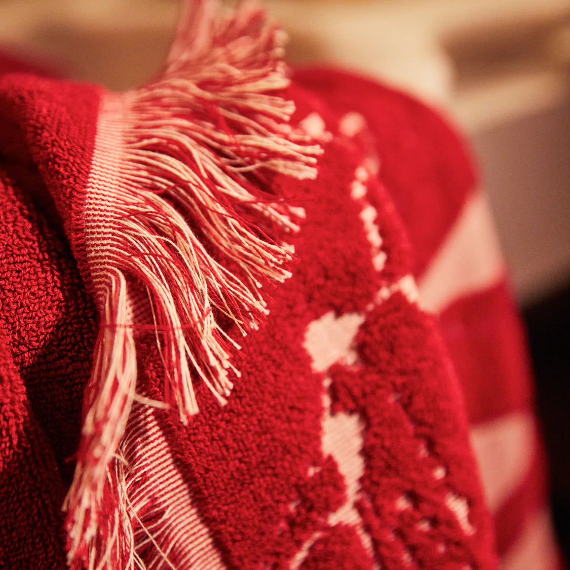 Lucia Hand Towel - Crimson