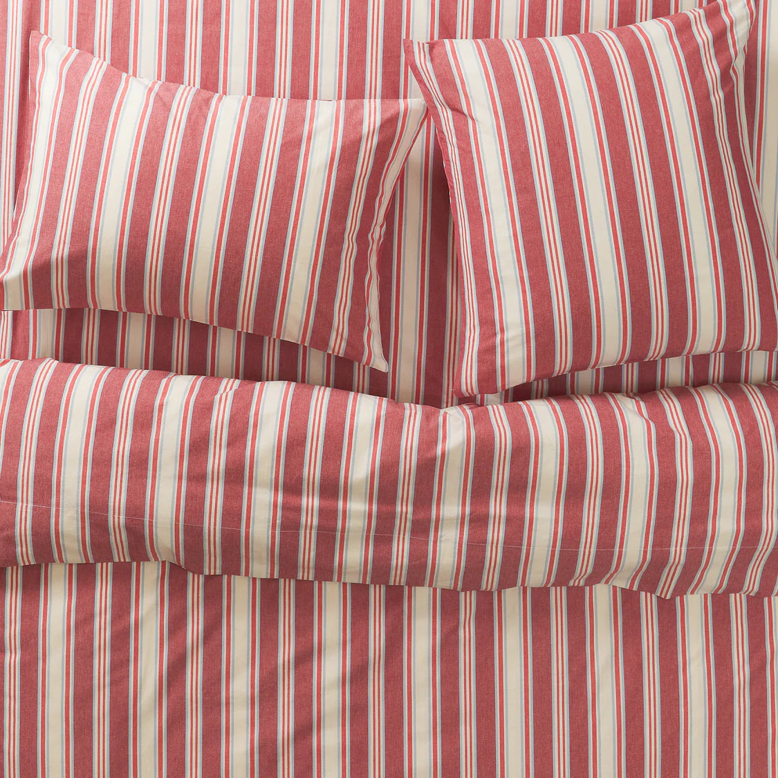 Selene Cotton Euro Pillowcase Set - Crimson