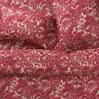 Lucia Linen Euro Pillowcase Set - Crimson