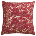Lucia Linen Euro Pillowcase Set - Crimson