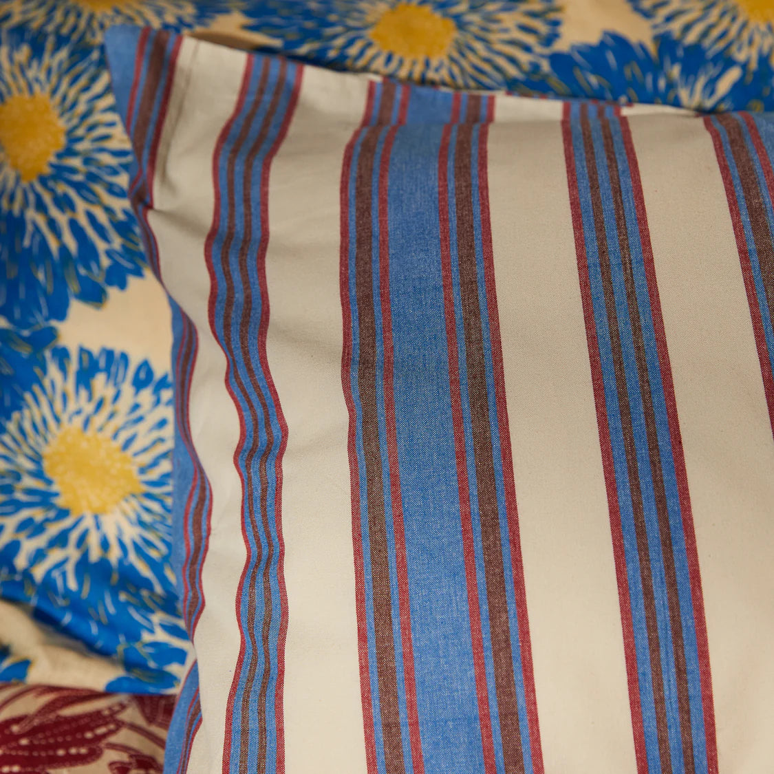 Selene Cotton Pillowcase Set - Azure