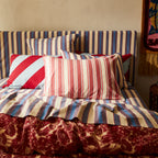 Selene Cotton Pillowcase Set - Crimson