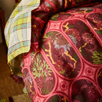 Naia Linen Quilt Cover - Garnet