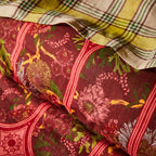 Naia Linen Quilt Cover - Garnet