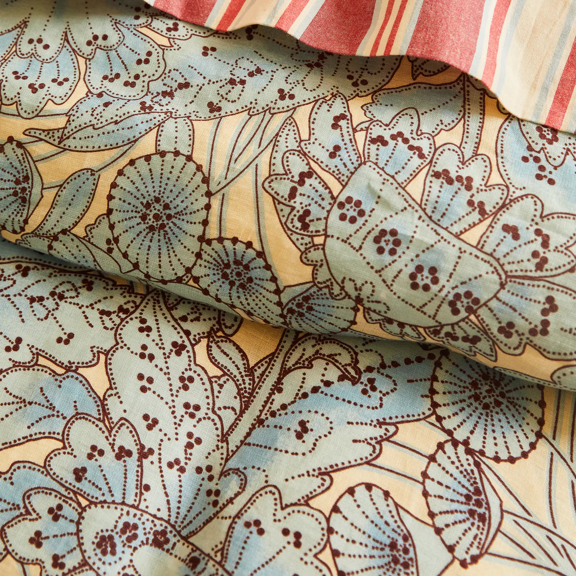 Lucia Linen Quilt Cover - Cerulean