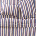 Selene Cotton Quilt Cover - Azure