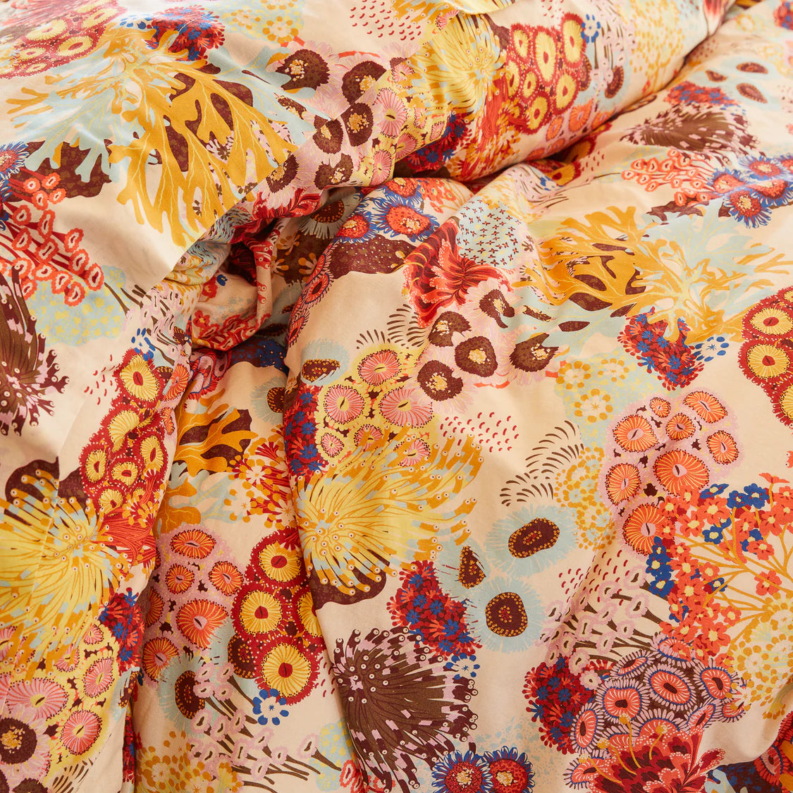 Cora Cotton Quilt Cover - Pearl