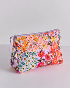 Forever Floral Lilac Quilted Cotton Toiletry Bags