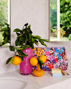 Forever Floral Lilac Quilted Cotton Toiletry Bags