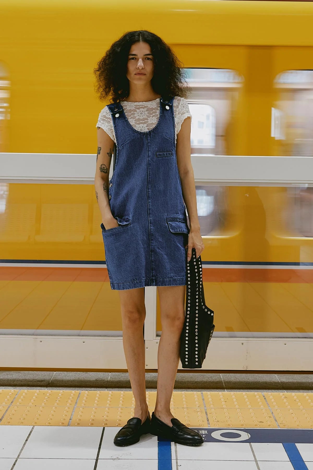 Galo Sunflower Lace Tee - Creme