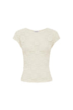 Galo Sunflower Lace Tee - Creme