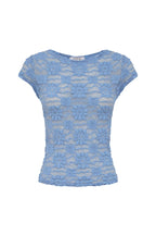 Galo Sunflower Lace Tee - Periwinkle