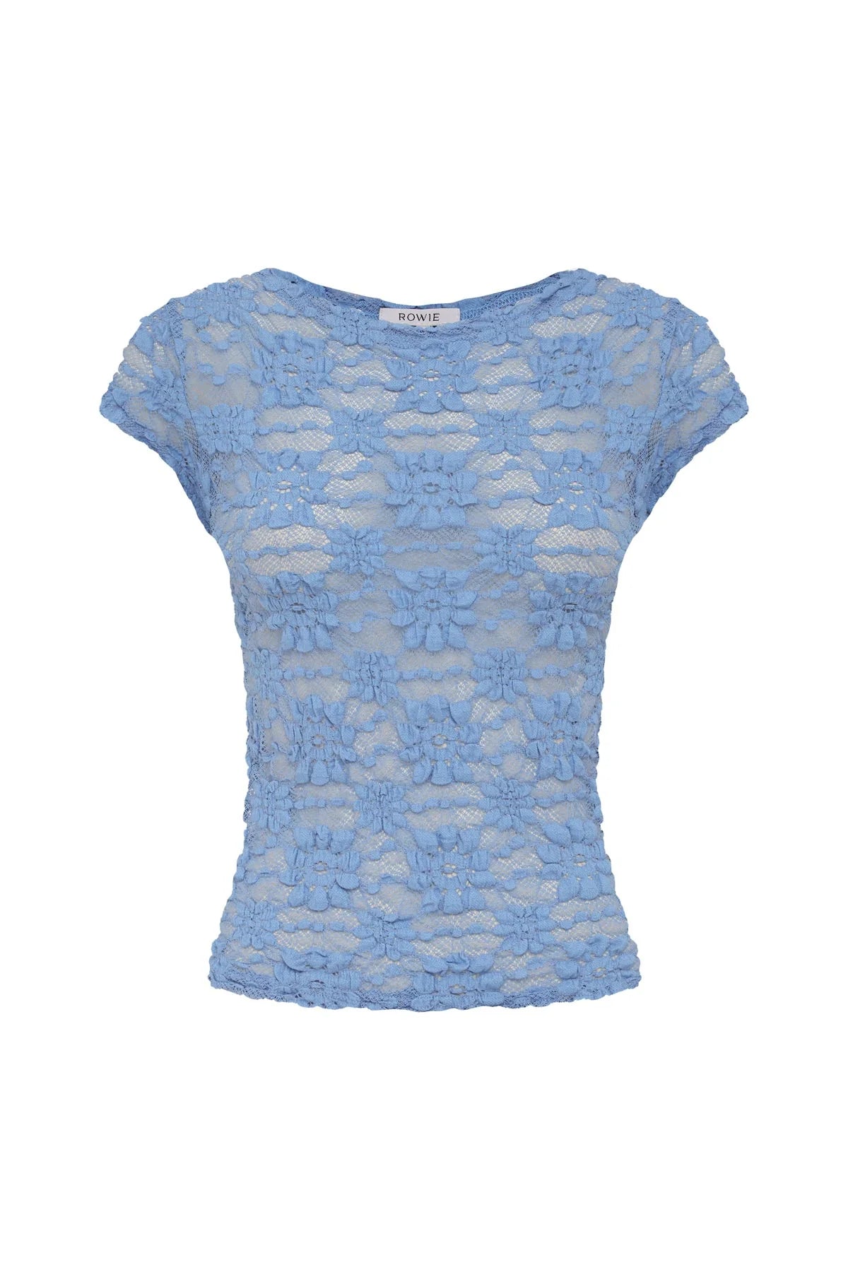 Galo Sunflower Lace Tee - Periwinkle