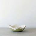 Scalloped Dish Small- Oatmeal/Olive
