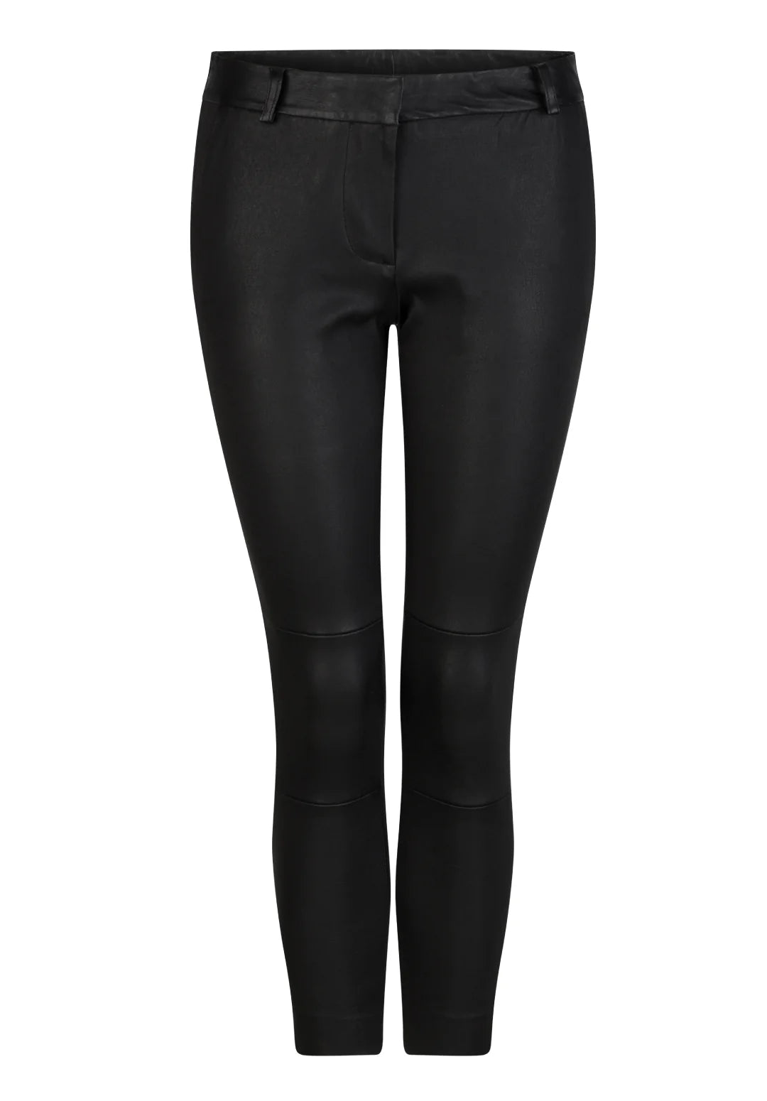 Hi Lo (Olivia Sheed) Black Leather Boyfriend Pants - 1